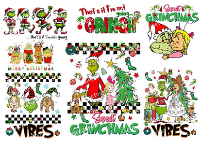 Grinch Collection Waterslide Decals - 46 Full Sheets - SoCuteINeedOneToo