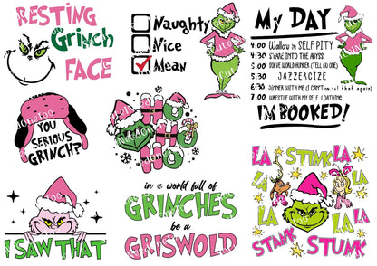 Grinch Collection Waterslide Decals - 46 Full Sheets - SoCuteINeedOneToo
