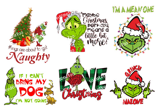 Grinch O Waterslide Decals - SoCuteINeedOneToo
