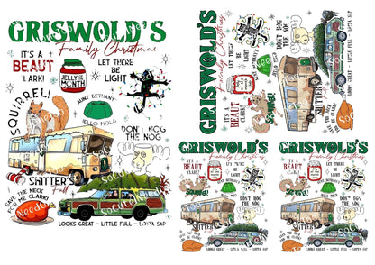 Griswold's Christmas Vacation Waterslide Decals - National Lampoon's