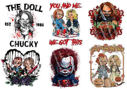 Chucky Waterslide Decals - Child's Play Horror Movie Designs