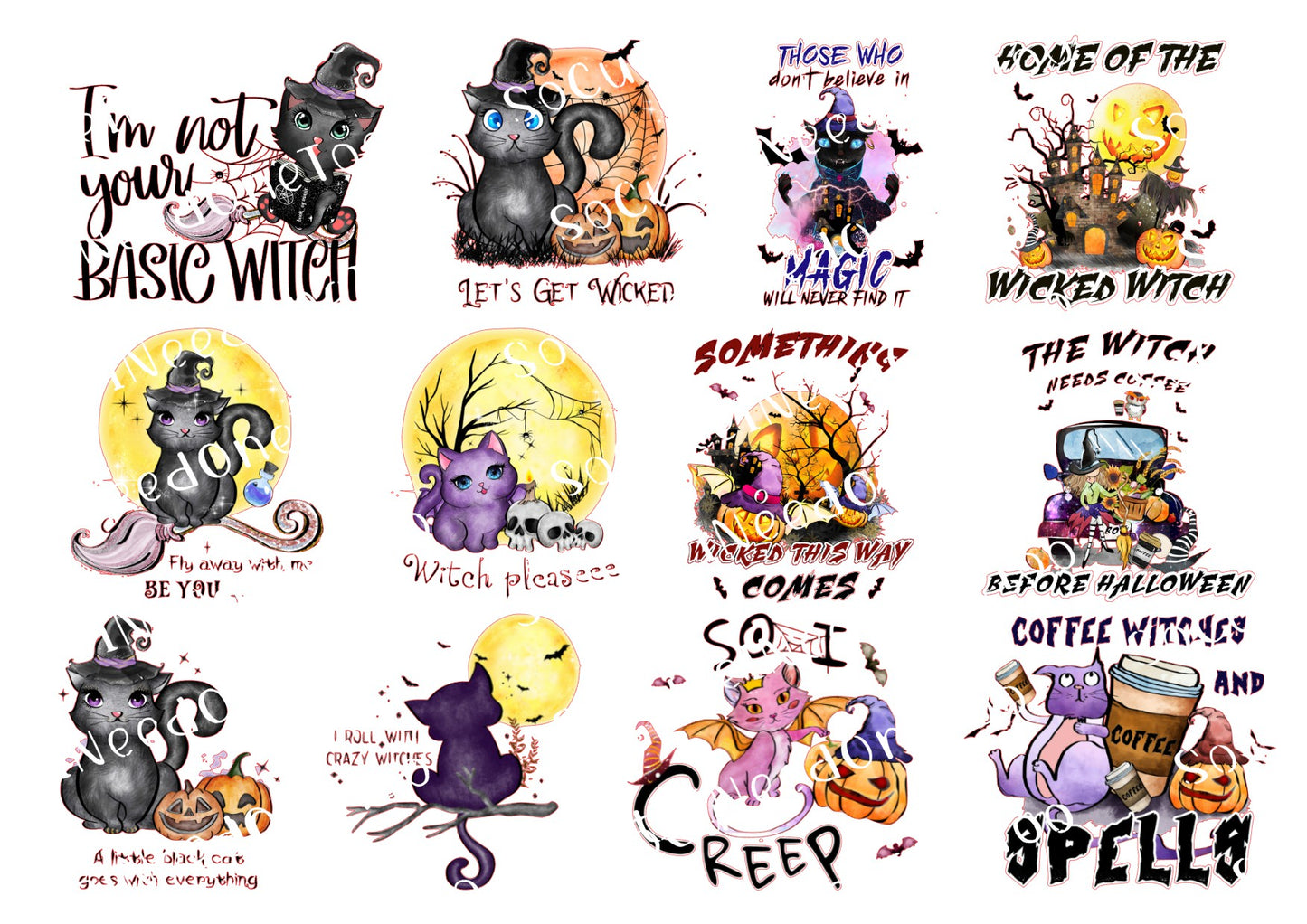 Halloween - No soy la típica bruja Calcomanías para toboganes de agua 