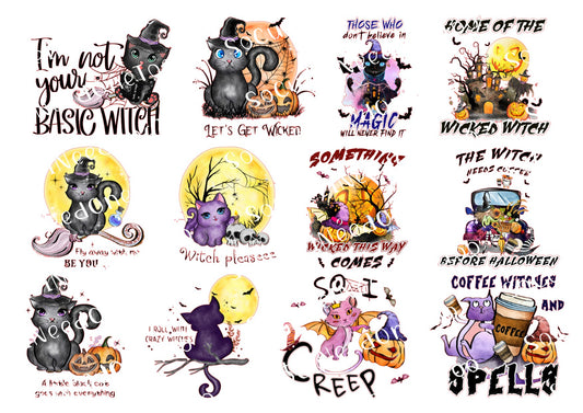 Halloween - No soy la típica bruja Calcomanías para toboganes de agua 