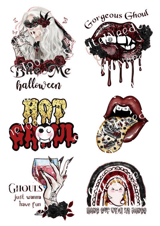 Halloween - Bite Me #2 Waterslide Decals - SoCuteINeedOneToo