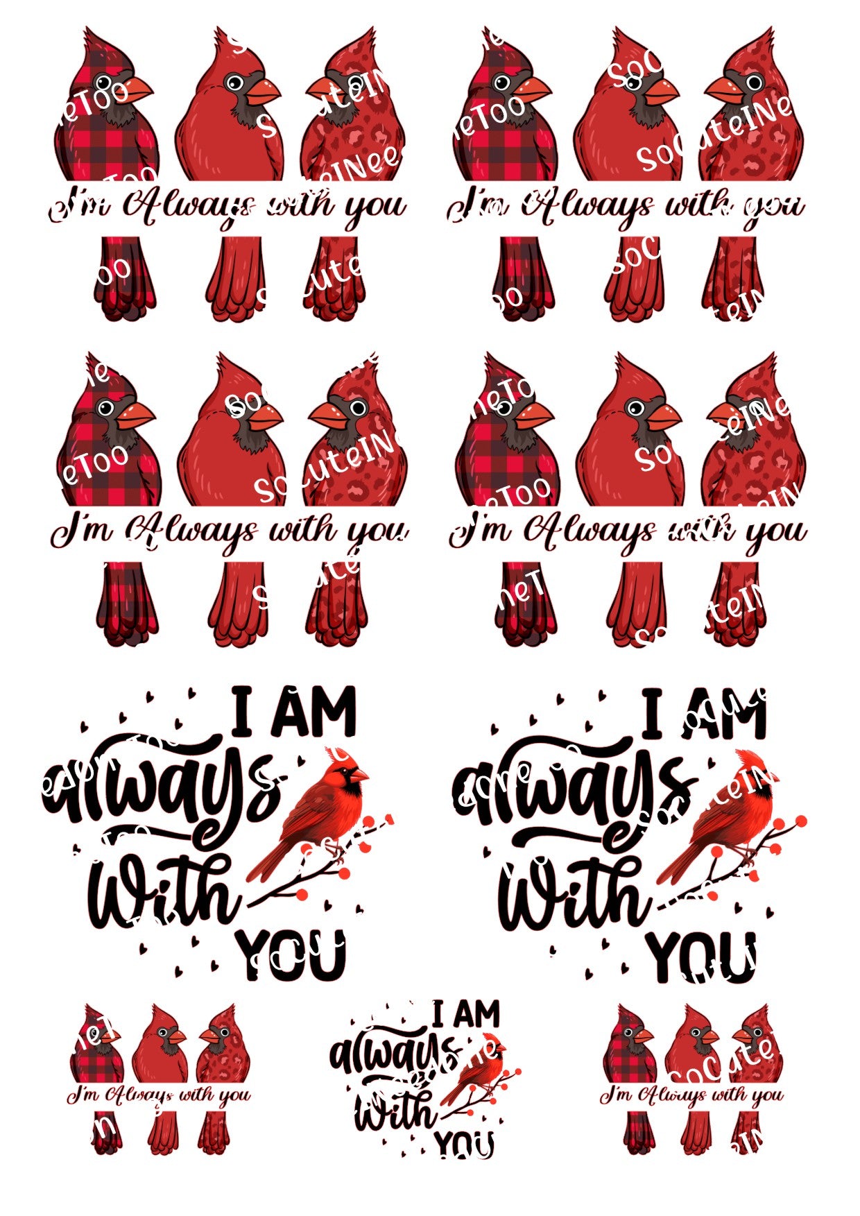 I am always with you_ Waterslide Decals Socuteineedonetoo