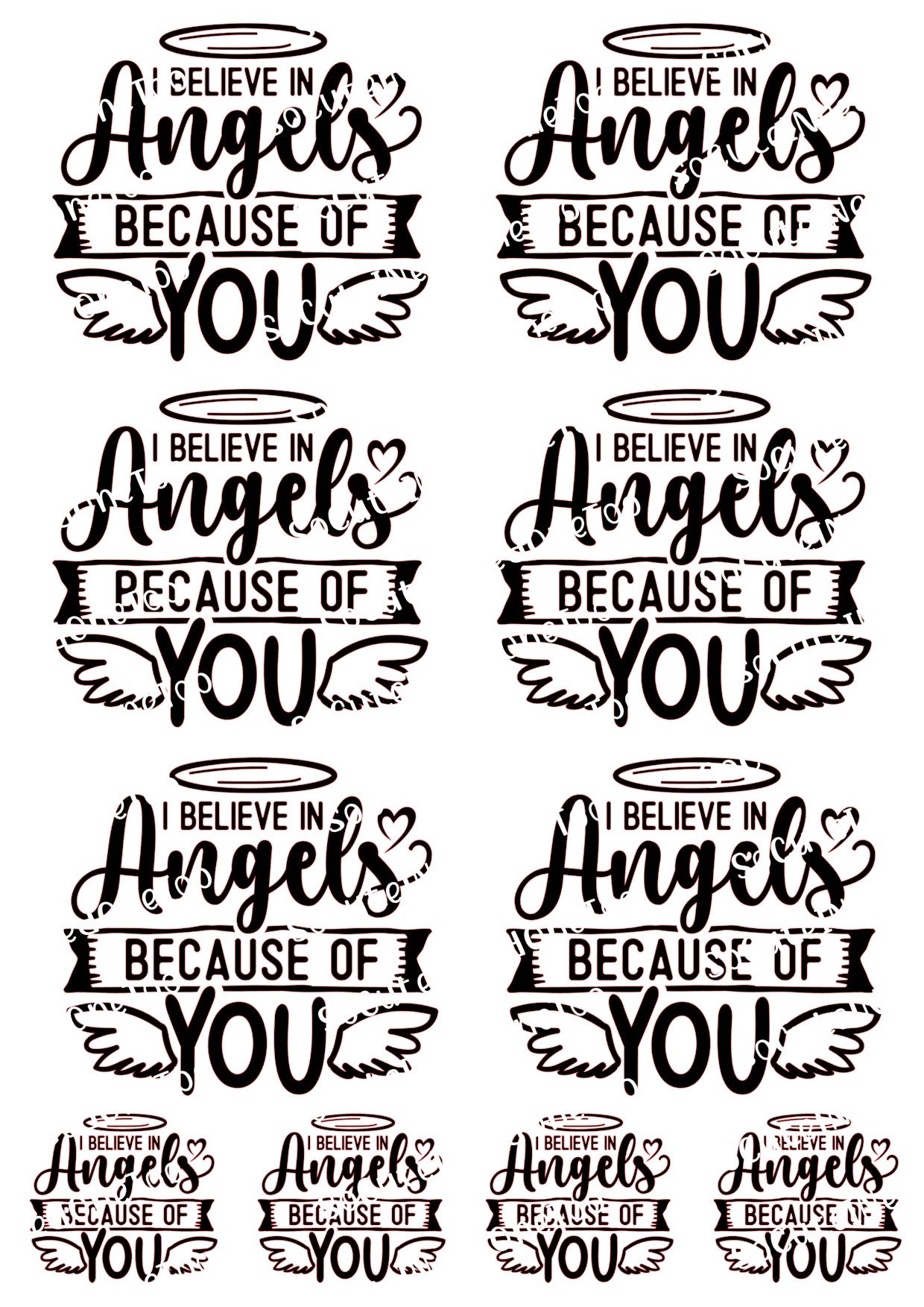 I believe in angels because of you decals - SoCuteINeedOneToo