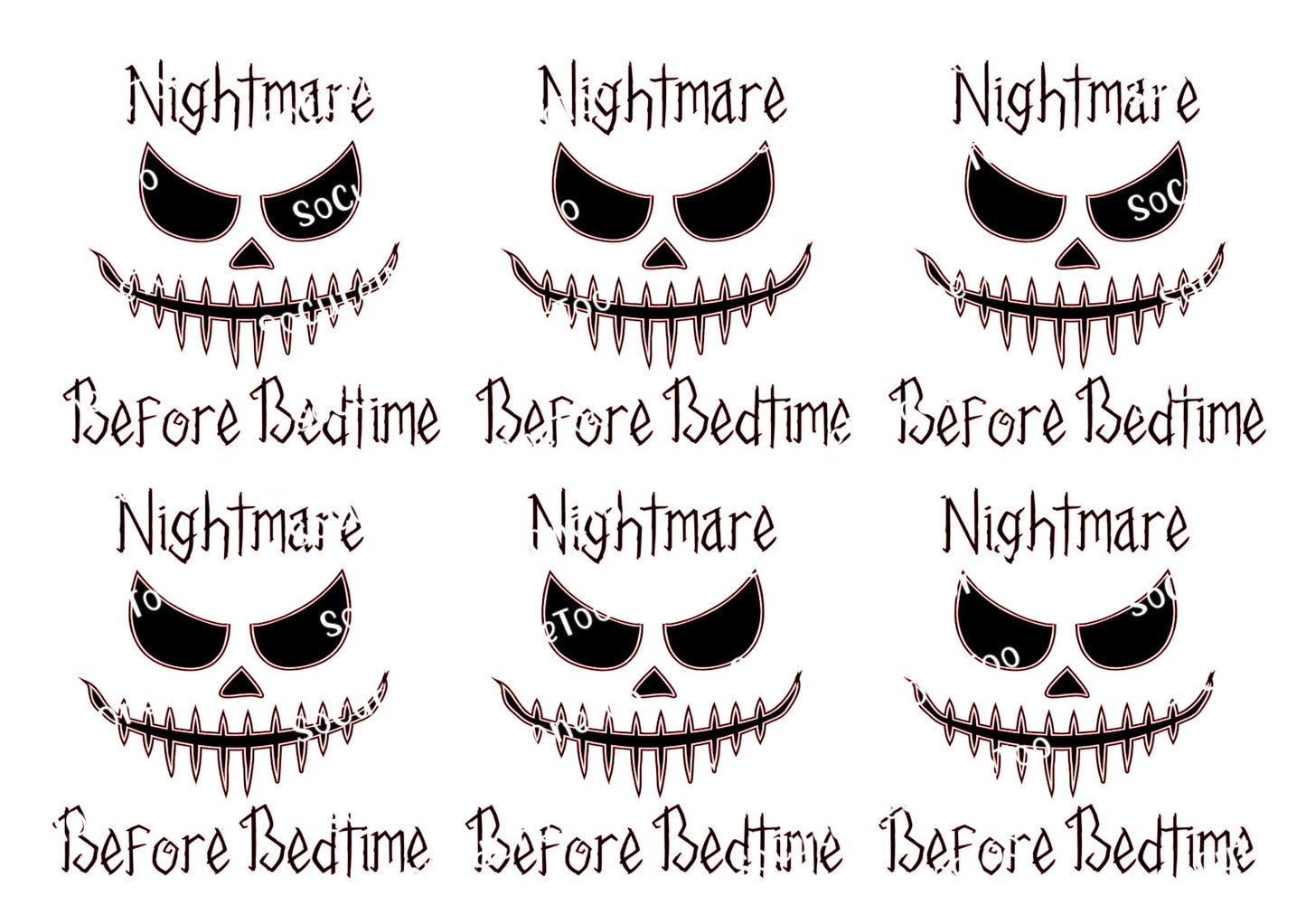 Jack - Nightmare before Wine Waterslide Decals | Easy Application - SoCuteINeedOneToo