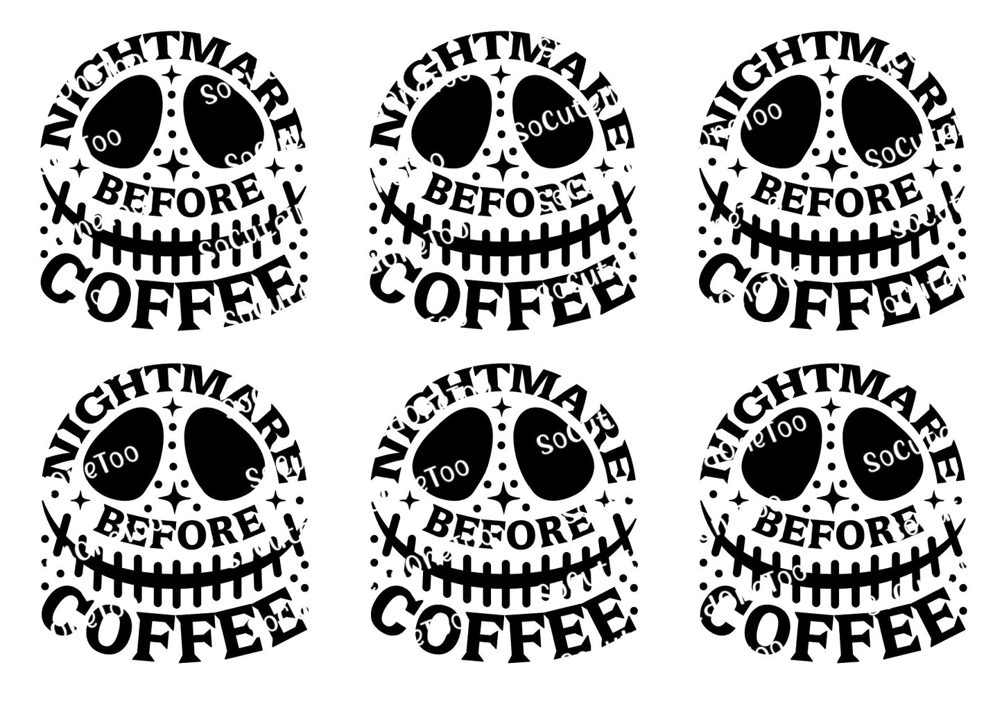 Jack - Nightmare before Wine Waterslide Decals | Easy Application - SoCuteINeedOneToo