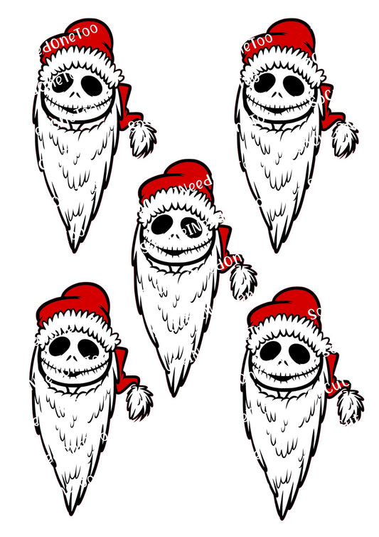 Jack Santa Clause Waterslide Decals - SoCuteINeedOneToo