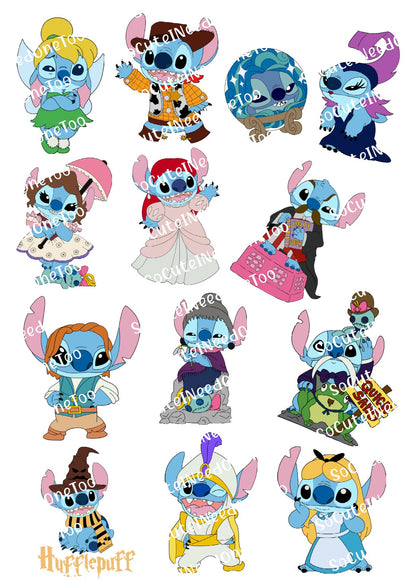 Lilo & Stitch Waterslide Decals - 15 Full Sheets for Fun Crafts and DIYs - SoCuteINeedOneToo