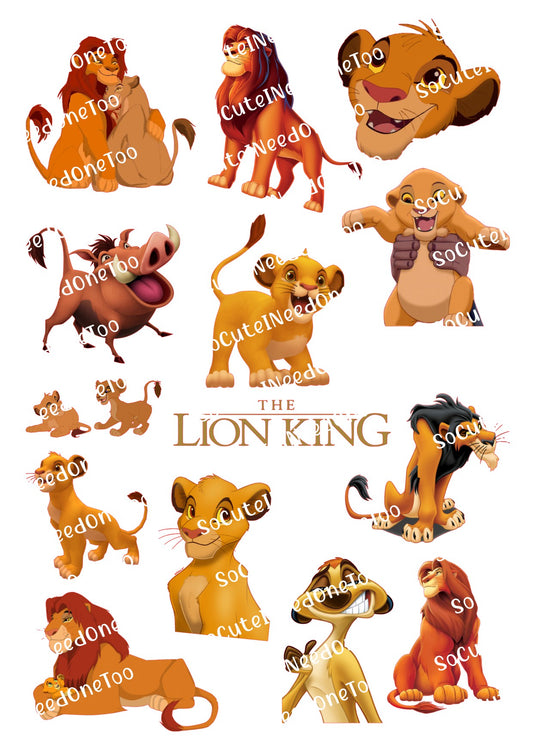 Calcomanías para toboganes acuáticos del Rey León n.º 2 