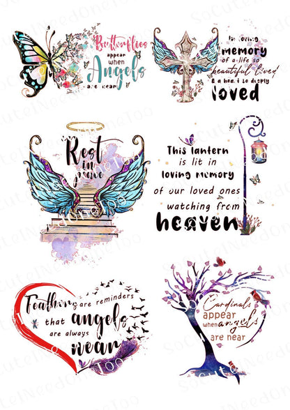 Memorial Album Waterslide Decals - SoCuteINeedOneToo