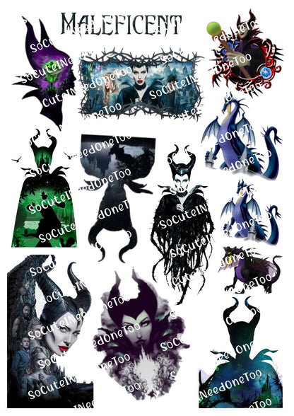 Maleficent Waterslide Decals - SoCuteINeedOneToo