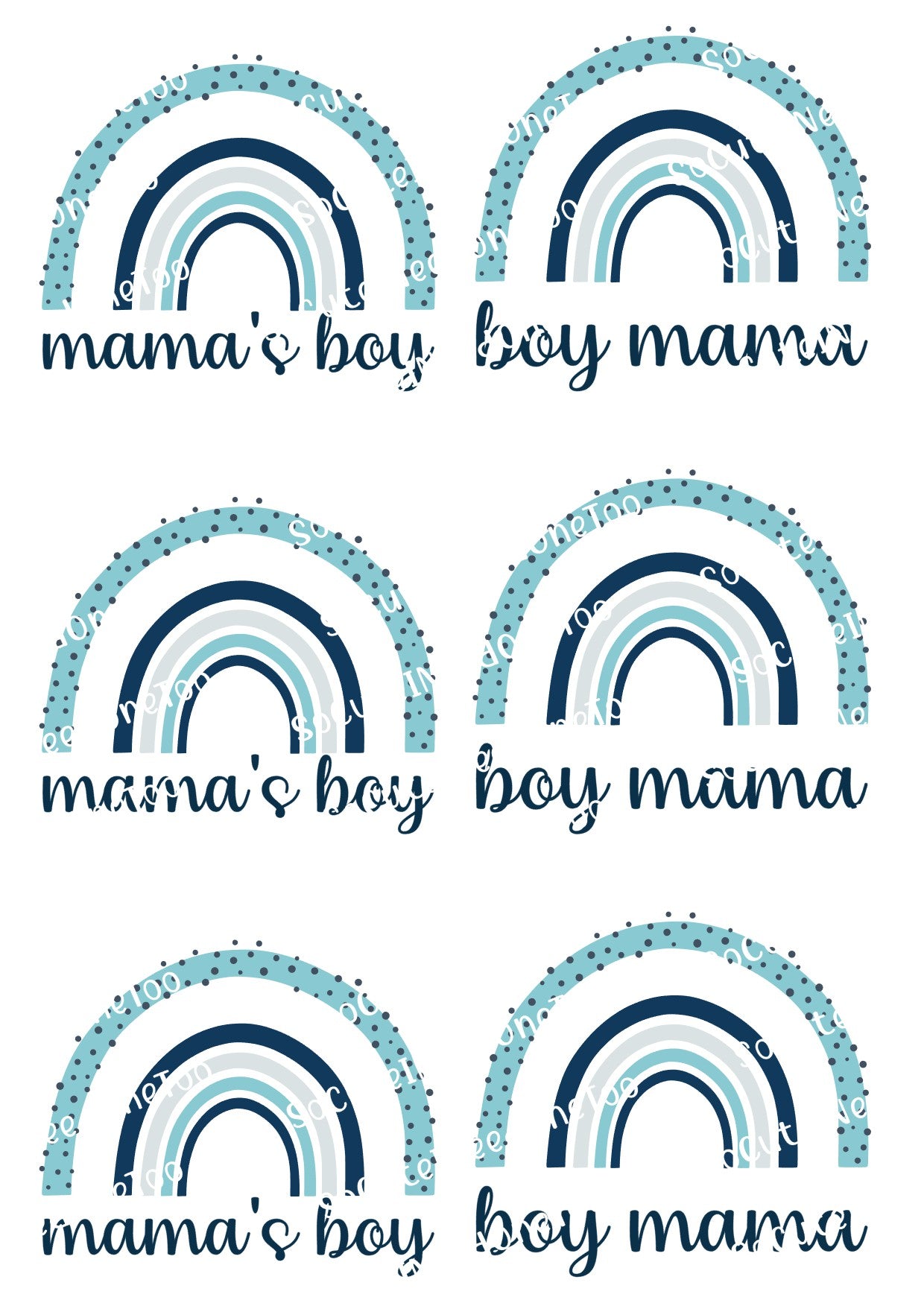 Colección de calcomanías para toboganes de agua de Moma &amp; Moma's Boy 