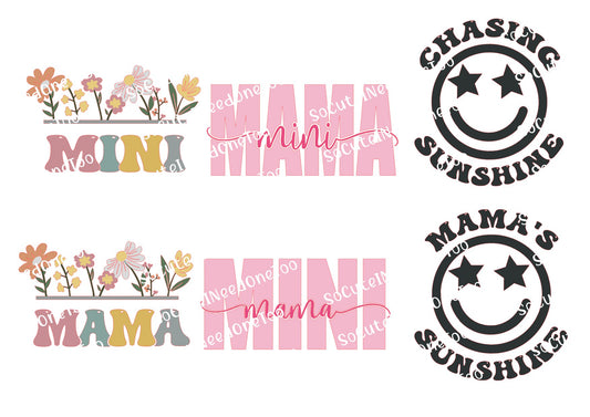 Mama & Mama's Boy Waterslide Decals - Matching Mother Son Decals for Tumblers