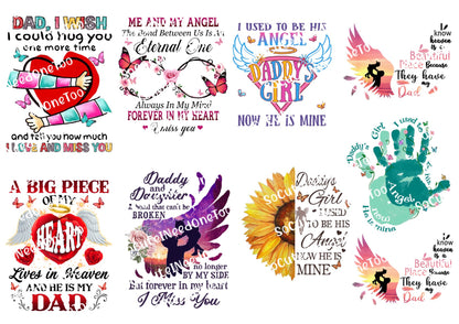 Memorial Album Waterslide Decals