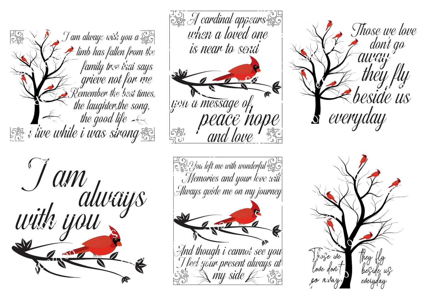 Memorial Album Waterslide Decals - SoCuteINeedOneToo