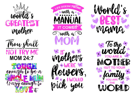 Mom's World's Greatest Waterslide Decals - Mother's Day Design