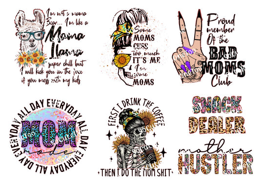 Mom's Rule Waterslide Decals – Funny Mom Sayings for Tumblers