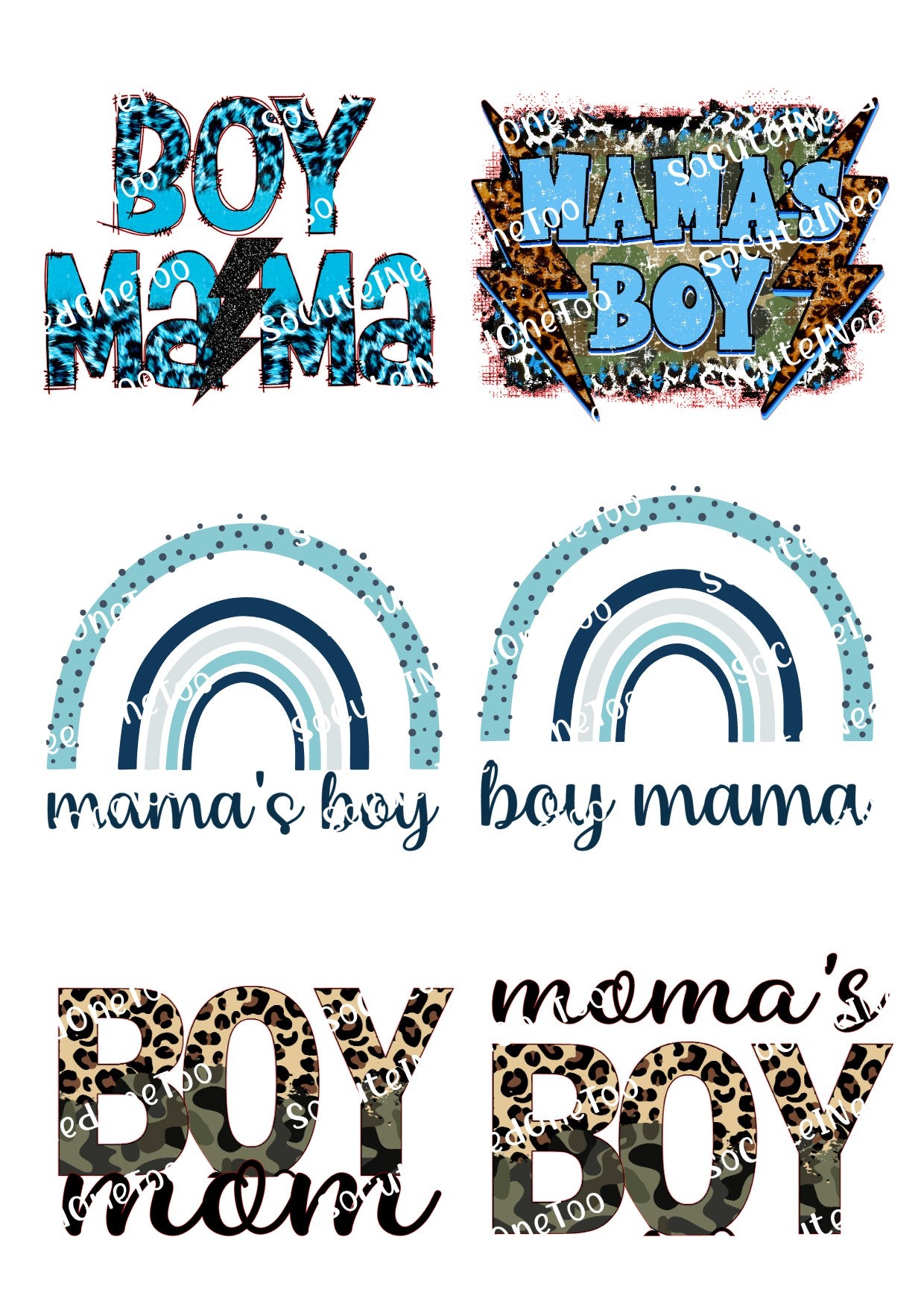 Colección de calcomanías para toboganes de agua de Moma &amp; Moma's Boy 