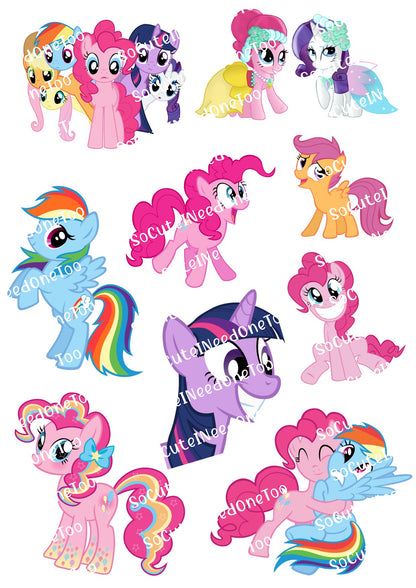 Calcomanías para toboganes acuáticos de My Little Pony 