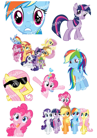 Calcomanías para toboganes acuáticos de My Little Pony 