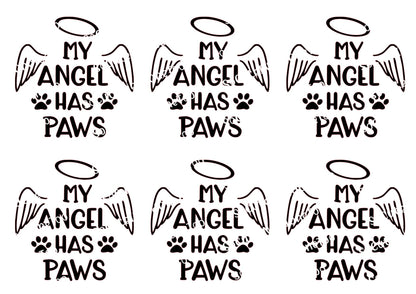 My Angel Has Paws Waterslide Decals - SoCuteINeedOneToo