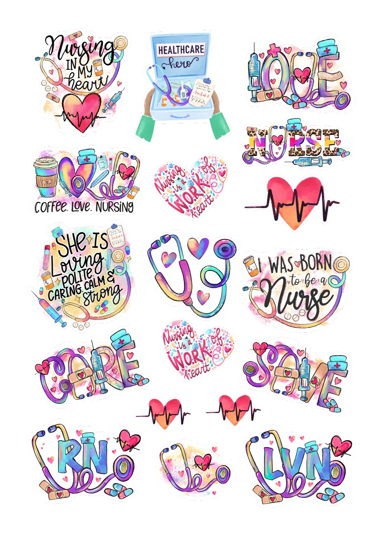 Pegatinas comerciales - Cosas bonitas en el interior n.° 2 ROSA