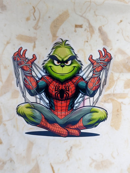 Grinch Stickers 3 Inch Die Cut - Multiple Designs Waterproof Individual