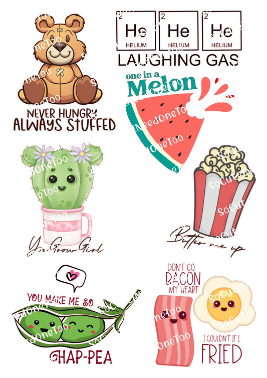 Positive Thoughts Waterslide Decals – Uplifting & Hopeful Designs for Tumblers