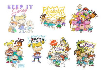 Rugrats - Group Picture on Laser Waterslide Paper - SoCuteINeedOneToo