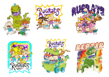Rugrats - Group Picture on Laser Waterslide Paper - SoCuteINeedOneToo