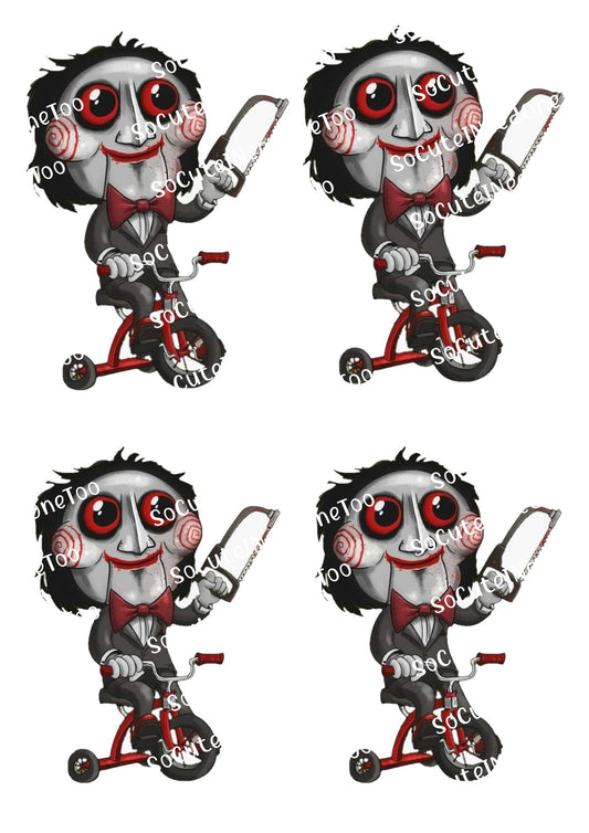 Saw Character Waterslide Decals - Horror Movie Designs for Tumblers