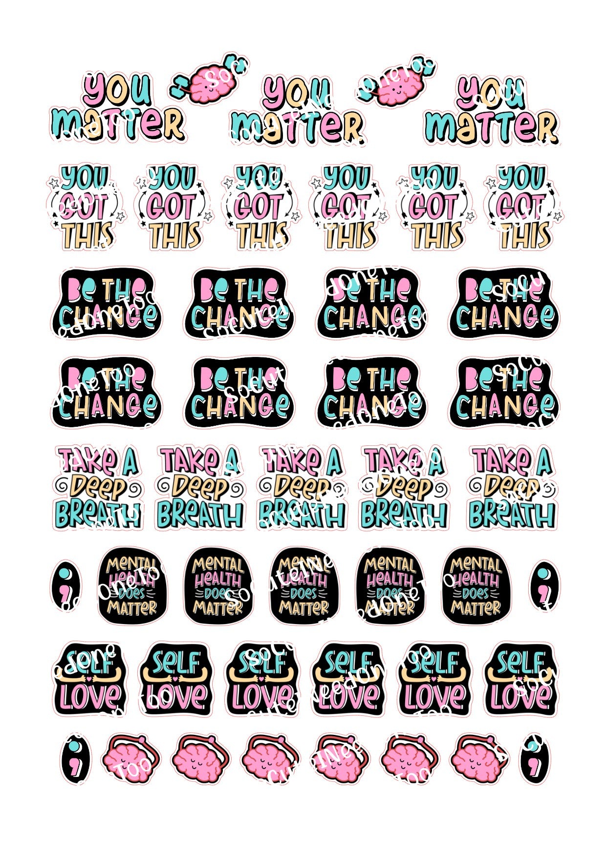 Pegatinas comerciales - Cosas bonitas en el interior n.° 2 ROSA