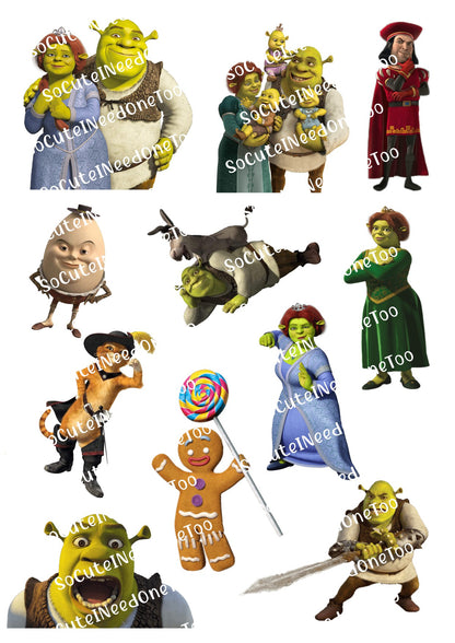 Shrek Waterslide Decals - SoCuteINeedOneToo