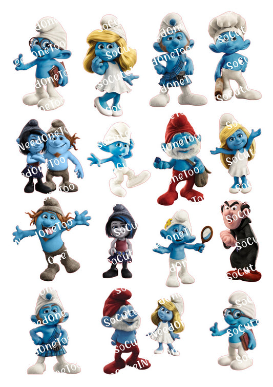 The Smurfs Waterslide Decals