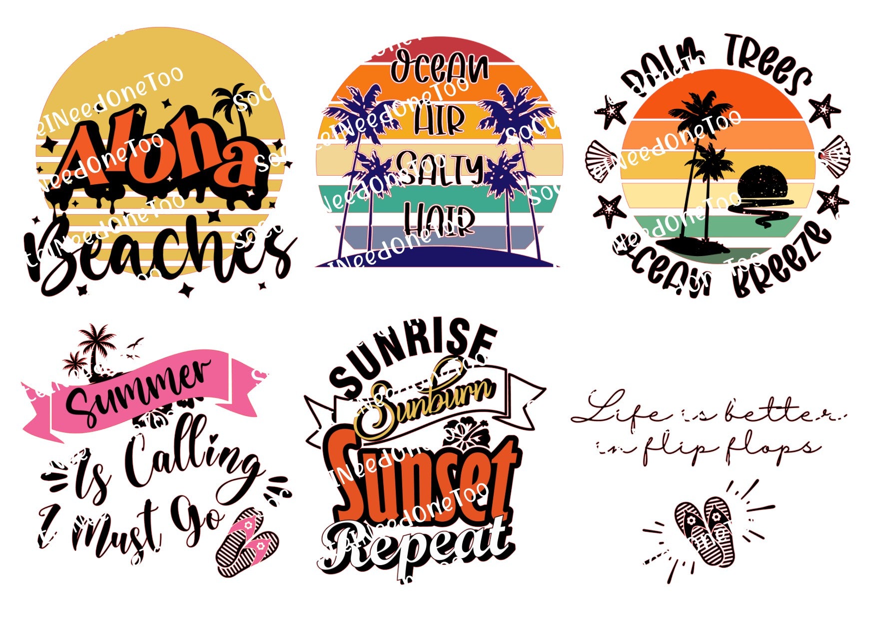 Summer - Aloha Beaches - Sunrise Sunset Repeat - Summer is Calling I Must Go - SoCuteINeedOneToo