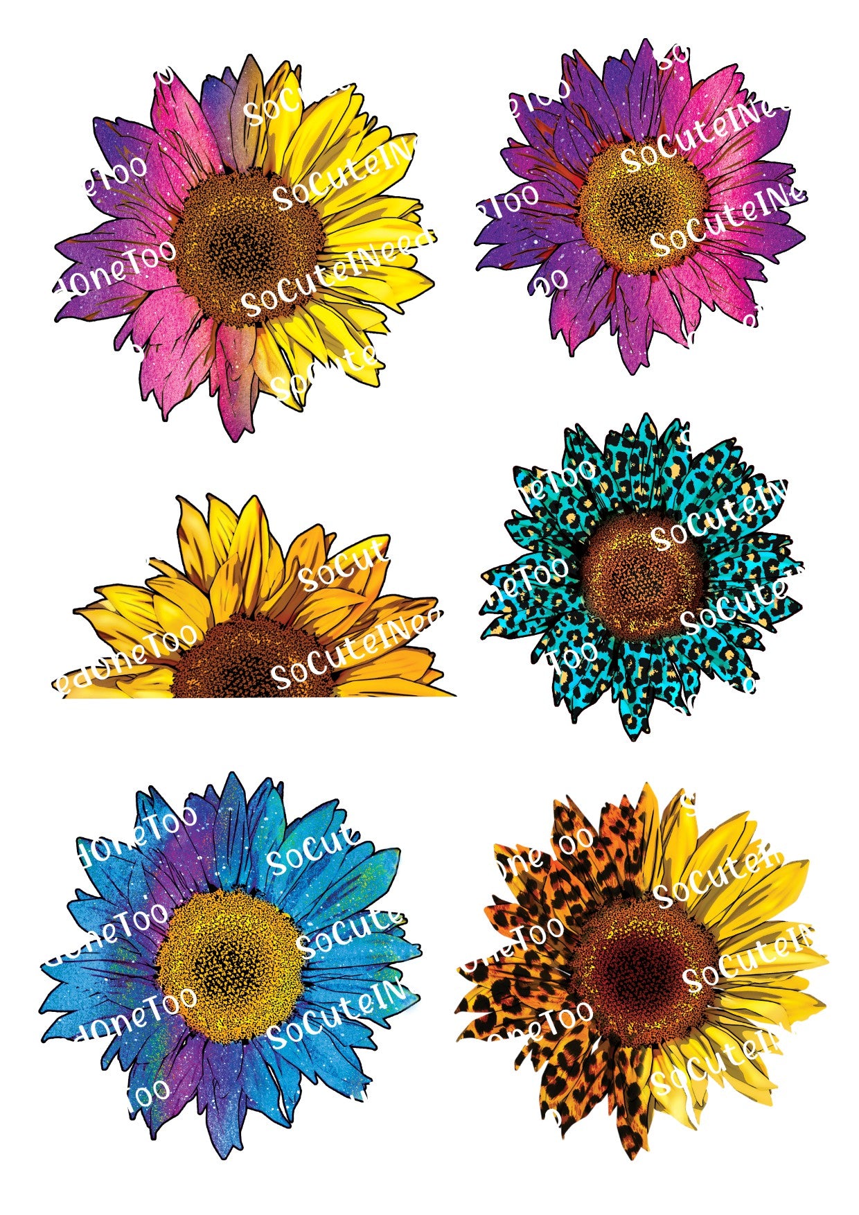 Calcomanías para toboganes de agua Girasoles n.° 3 