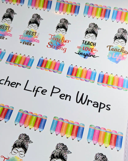 Teacher Life Pen Wraps - SoCuteINeedOneToo