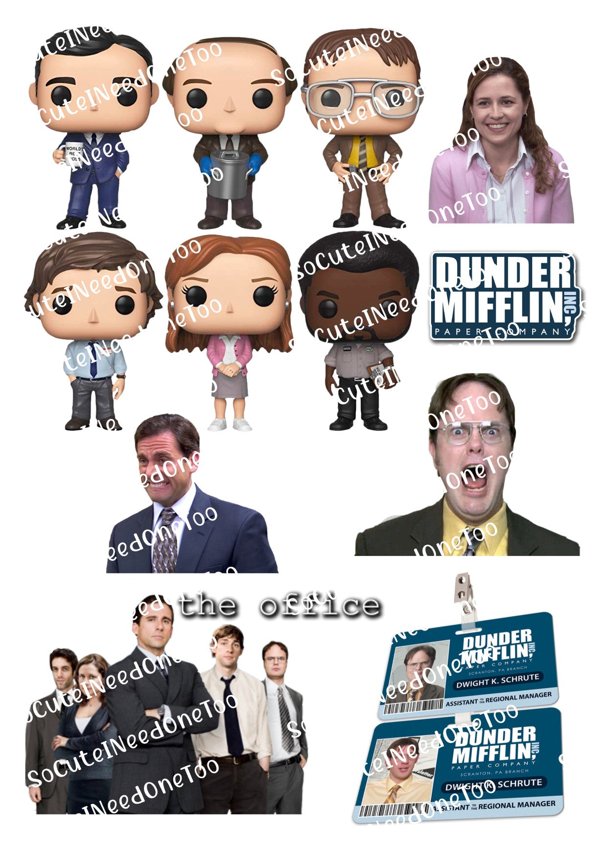 Calcomanías de agua n.° 1 de The Office 
