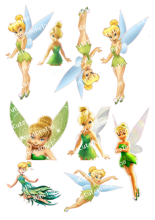 Tinkerbell Waterslide Decals – Disney Fairy & Pixie Dust Designs for Tumblers