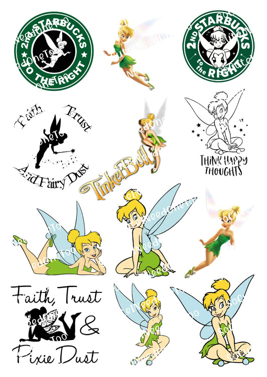 Tinkerbell #4 Waterslide Decals