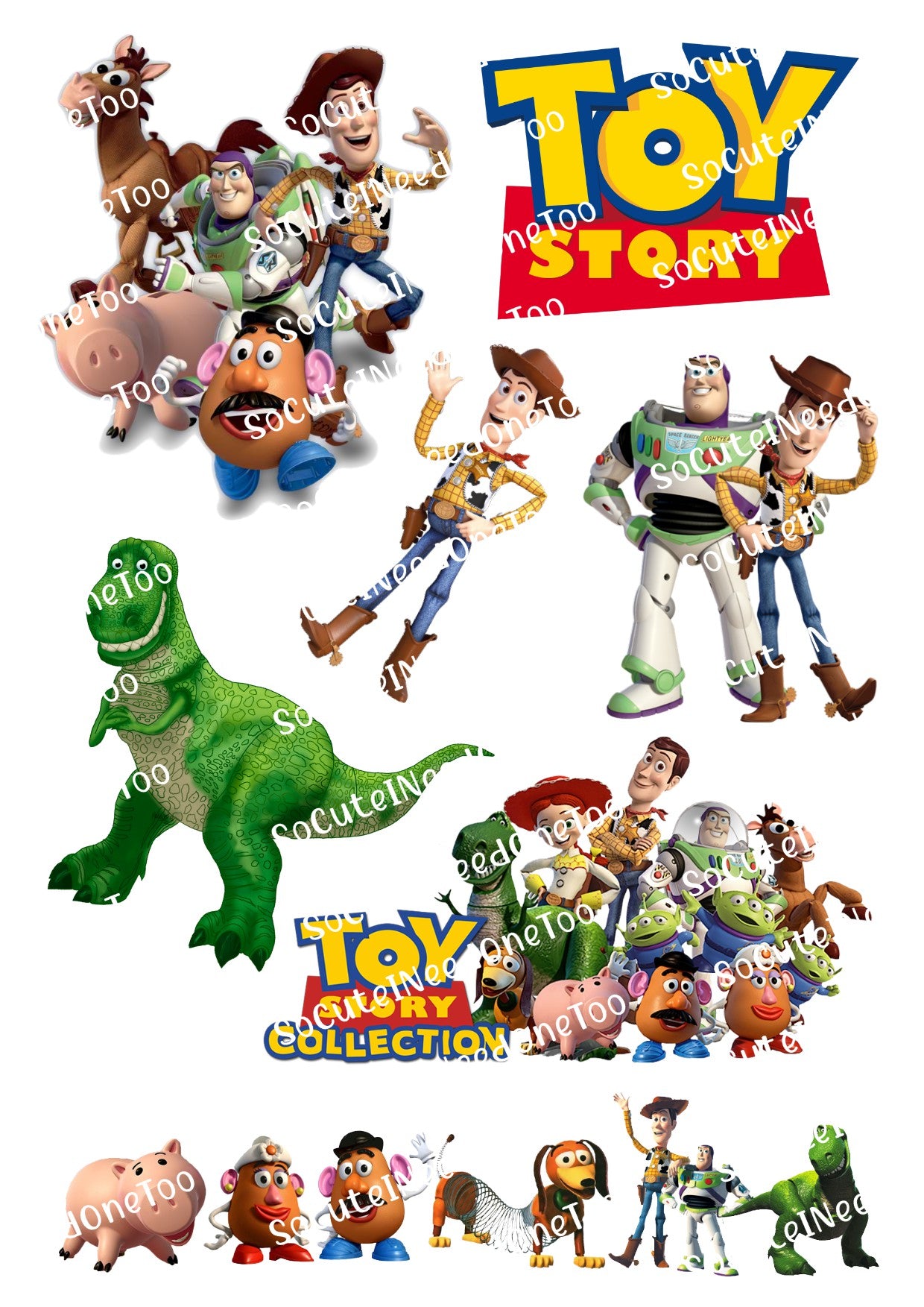 Toy Story Waterslide Decals