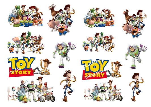 Toy Story #3A Smaller Waterslide Decals