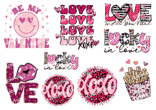 Valentine's Love #4 Waterslide Decals - SoCuteINeedOneToo