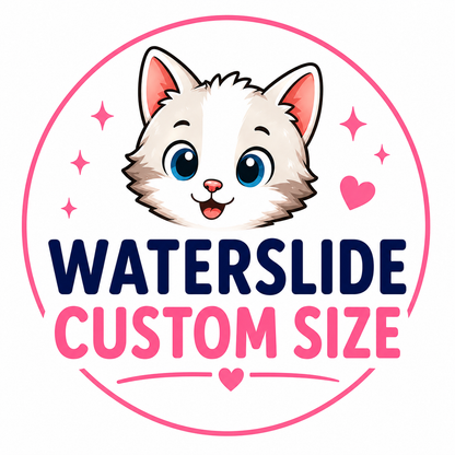 Custom Waterslide Decals | Clear & White | Laser Printed on A4