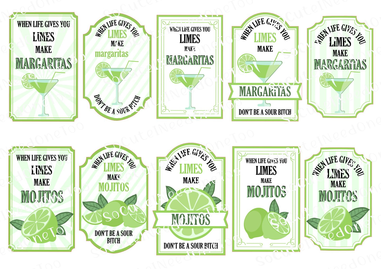 When Life Gives You Lemons - Premium Waterslide Decal Collection