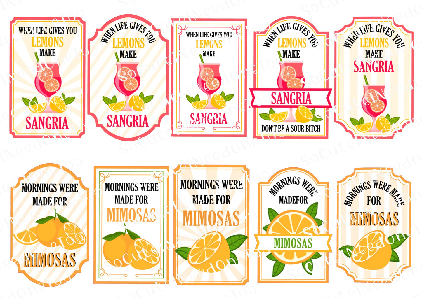 When Life Gives You Lemons - Premium Waterslide Decal Collection