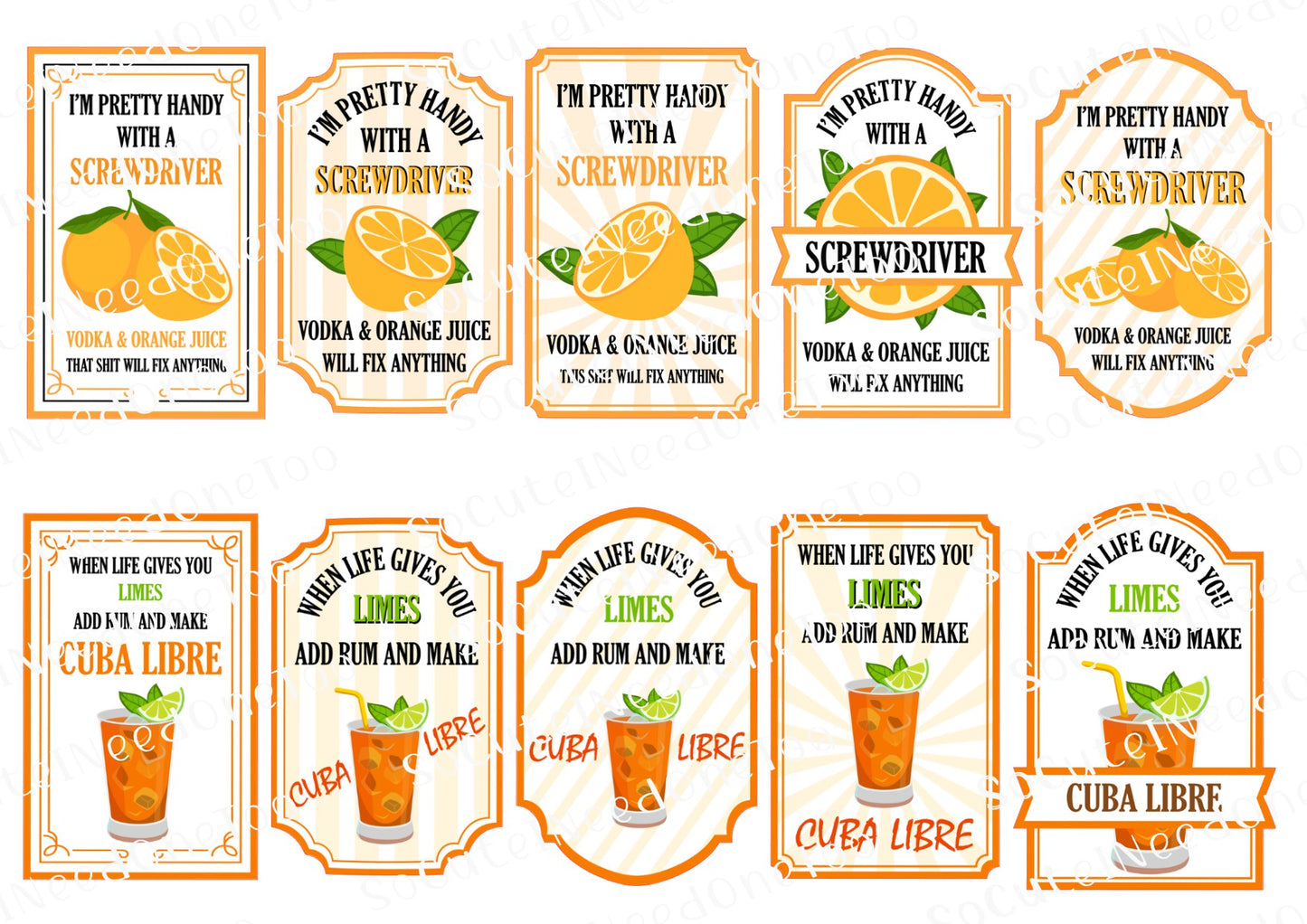 When Life Gives You BITCH SERIES Waterslide Decals – Sassy Lemon Designs for Tumblers