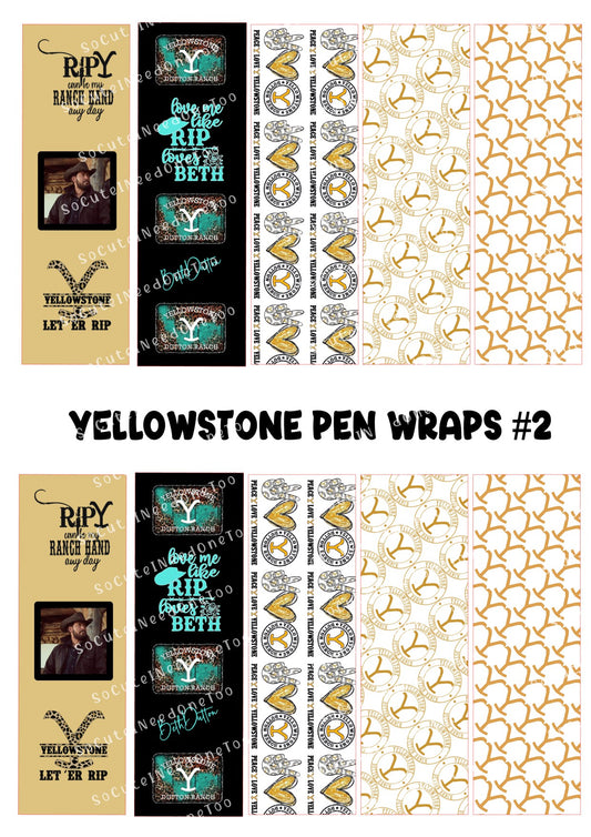 Envoltorios para bolígrafos de Yellowstone n.º 2